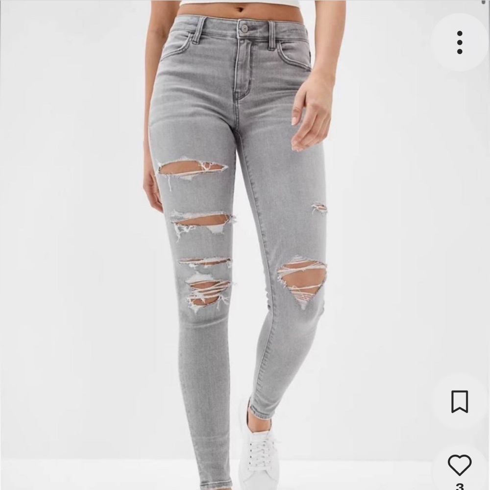 Like New AE Gray Jegging